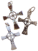 Handbell Cross Charm
