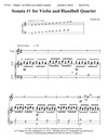 Sonata no.1 for Violin and Handbell Quartet