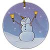 Ceramic Snowman Ornament