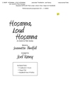 Hosanna Loud Hosanna