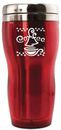 Coffee Red Thermal Travel Mug
