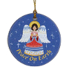 Angelic Ringing Ceramic Ornament