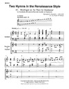 Two Hymns in the Renaissance Style