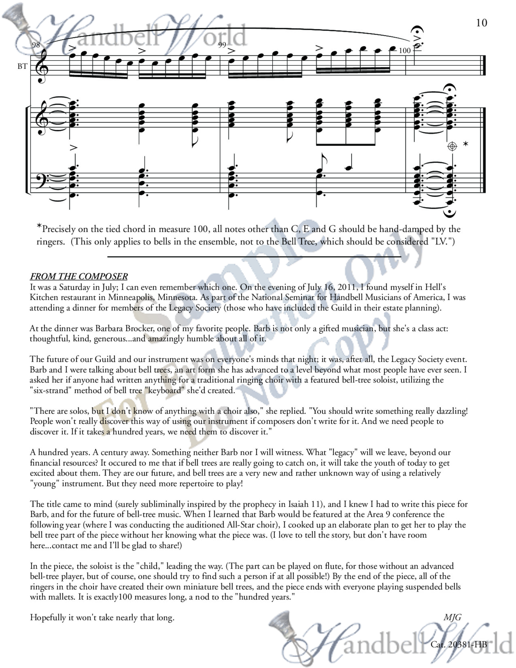 Preview of music