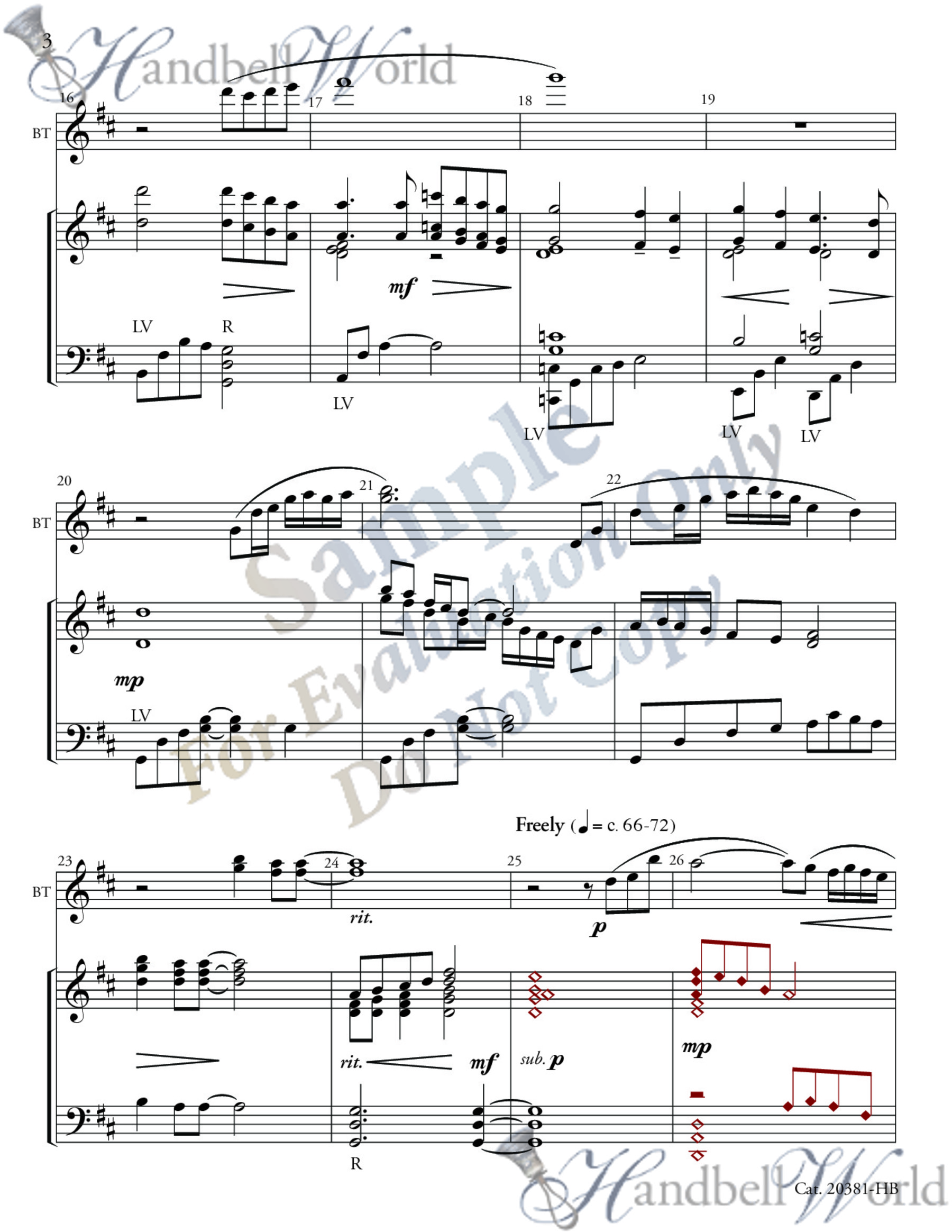 Preview of music