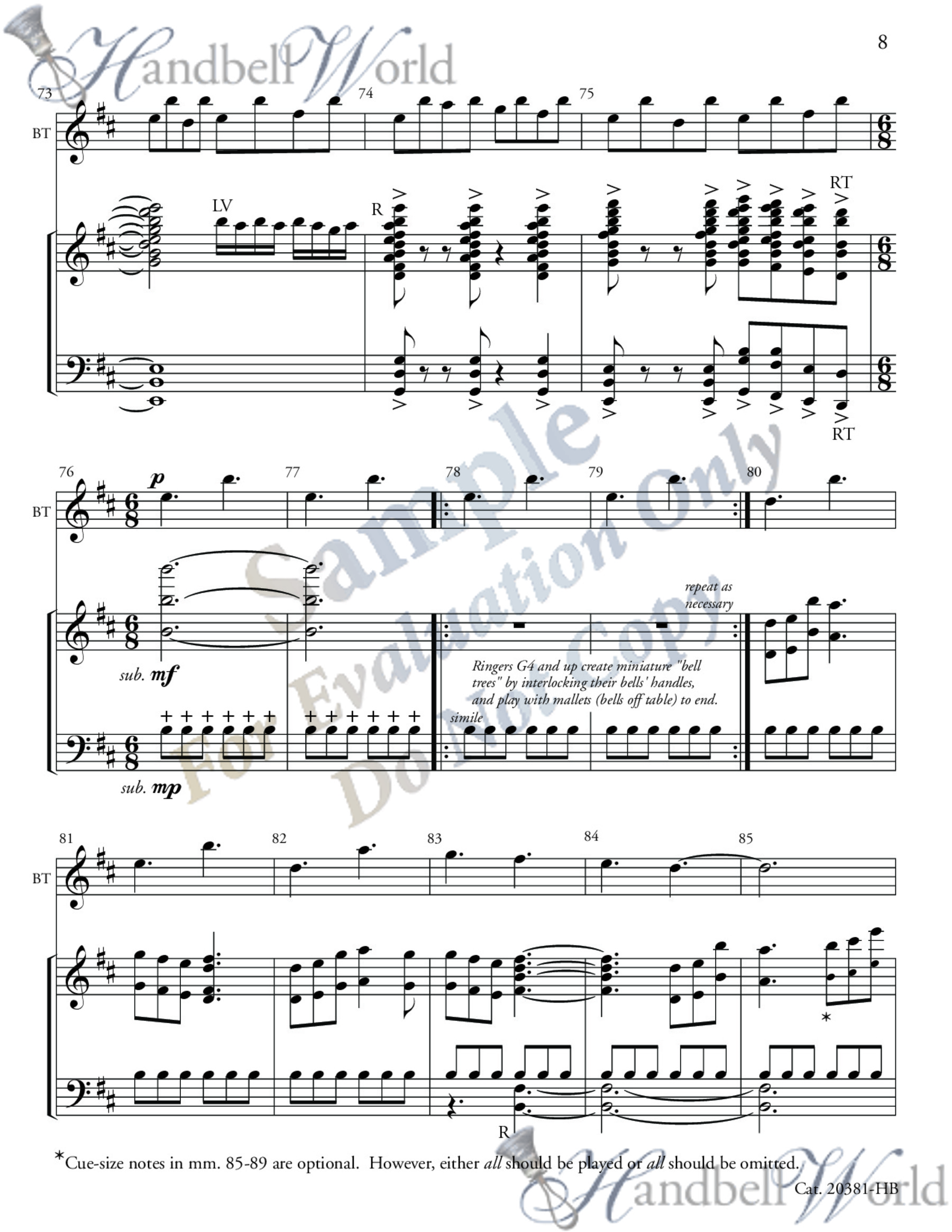 Preview of music