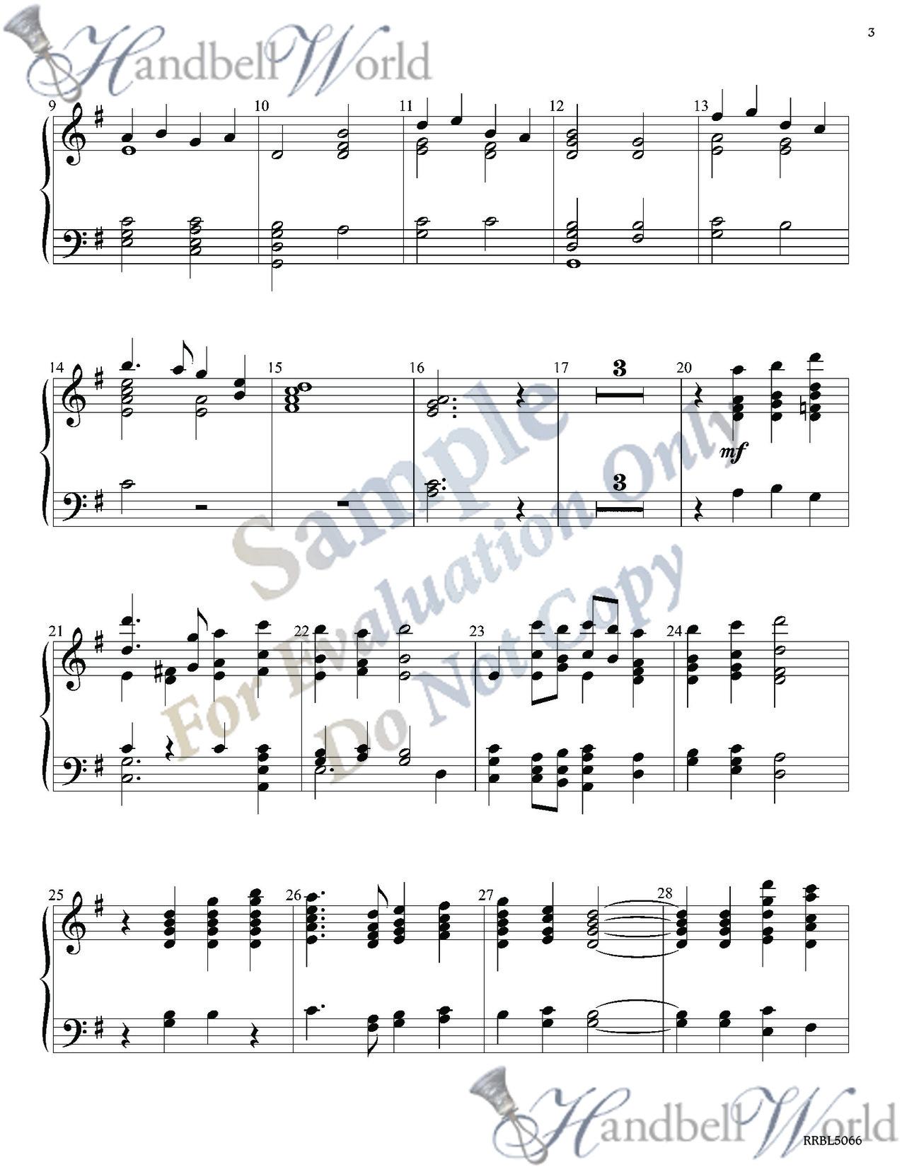Preview of music